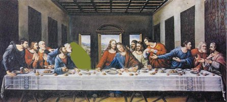 최후의 만찬 그림 이것이 더욱 자연스러운구도 ..