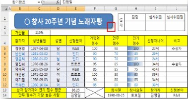 엑셀조건부서식1