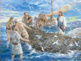 예수님 베드로, 안드레 그리고 물고기의 기적