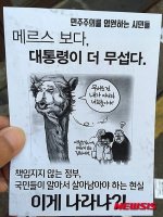 박근혜 재난 컨트롤타워 조직도 만평... SNS에 난리가 났네요